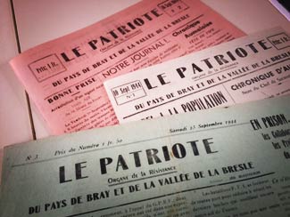 revue de srésistants LE PATRIOTE Pays de Bray Valée de la Bresle Undergriund newpaper 1944 1947